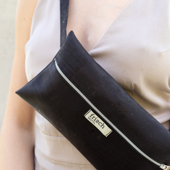 Gürteltasche vegan KORK SCHWARZ Gürteltasche vegan KORK SCHWARZ