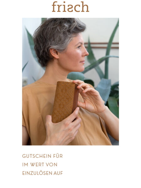 Gutschein mit Geldbeutel Boho